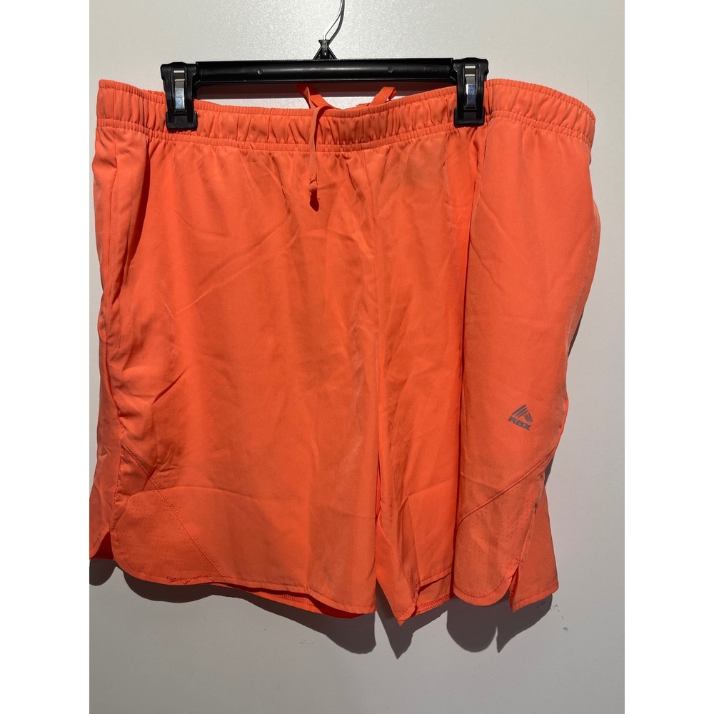 RBX Womens Orange X-Dri Active Running Shorts Elastic Waist Pockets‎ Size XL